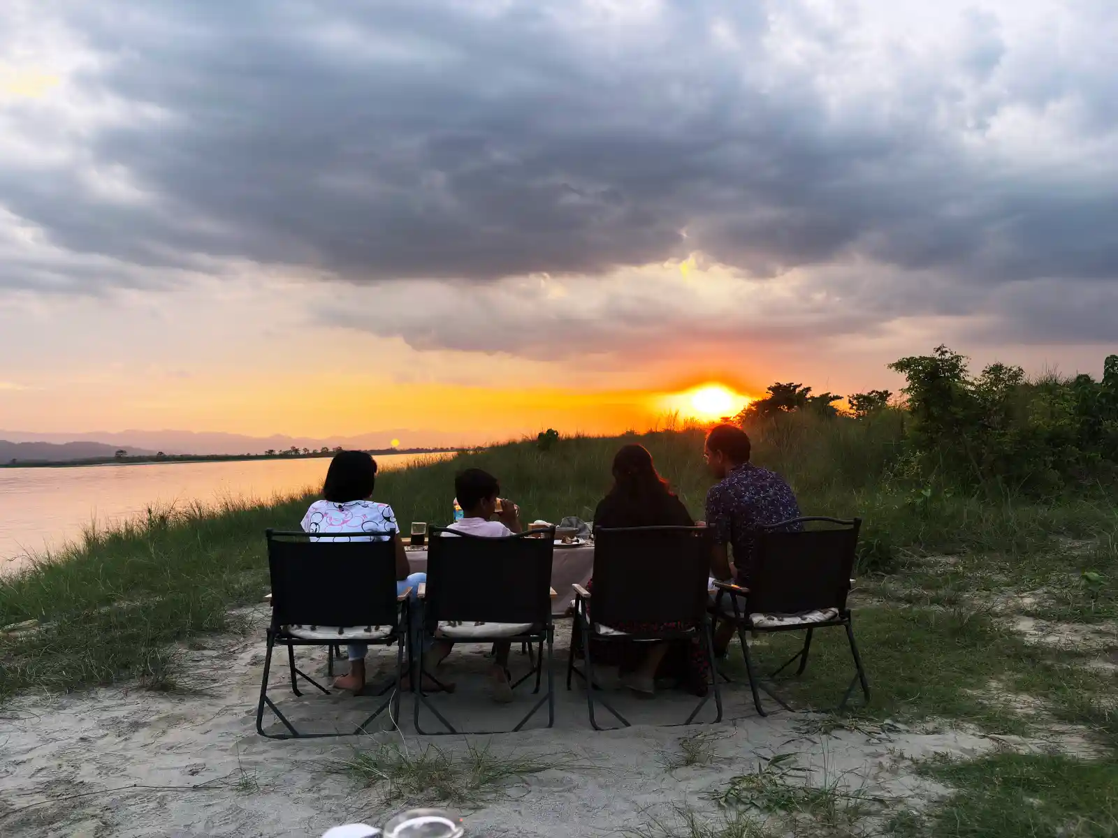 Chitwan Sonnenuntergang Nepal