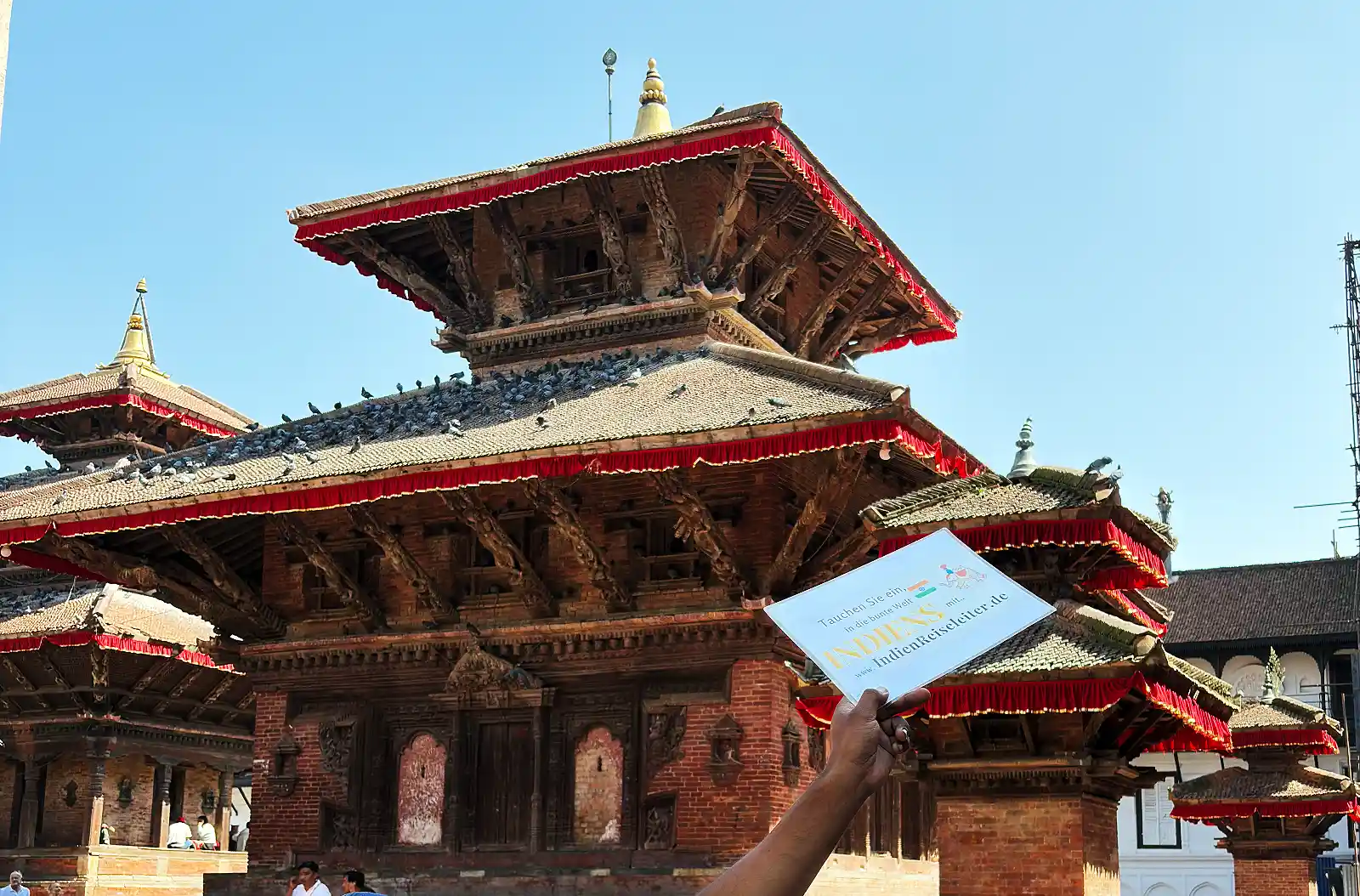 Kathmandu Innenhof Nepal-Rundreise