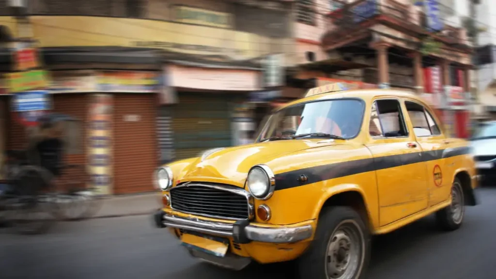 Calkutta Taxi Gelbes Auto