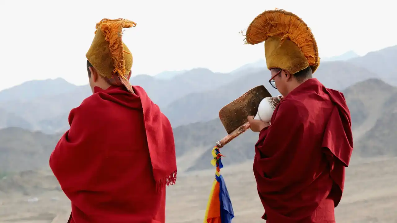 Ladakhi Moensche auf der Rundreise